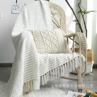 knitted blankets sofa bed nap blanket soft skin friendly warm throw blankets four seasons plaid bedspread on the bed