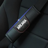 carbon fiber leather car seat belt shoulder pads for renault arkana shoulder protection pads car decor accessories interior