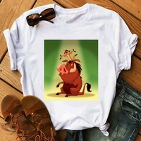 disney boys girls cartoon tops tee lion king simba graphic printed women t shirt unisex summer fashion short sleeve tshirts