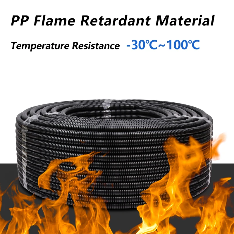 8 цветов полипропиленовая изолированная гофрированная труба 7 5 мм ~ 34 проволочный