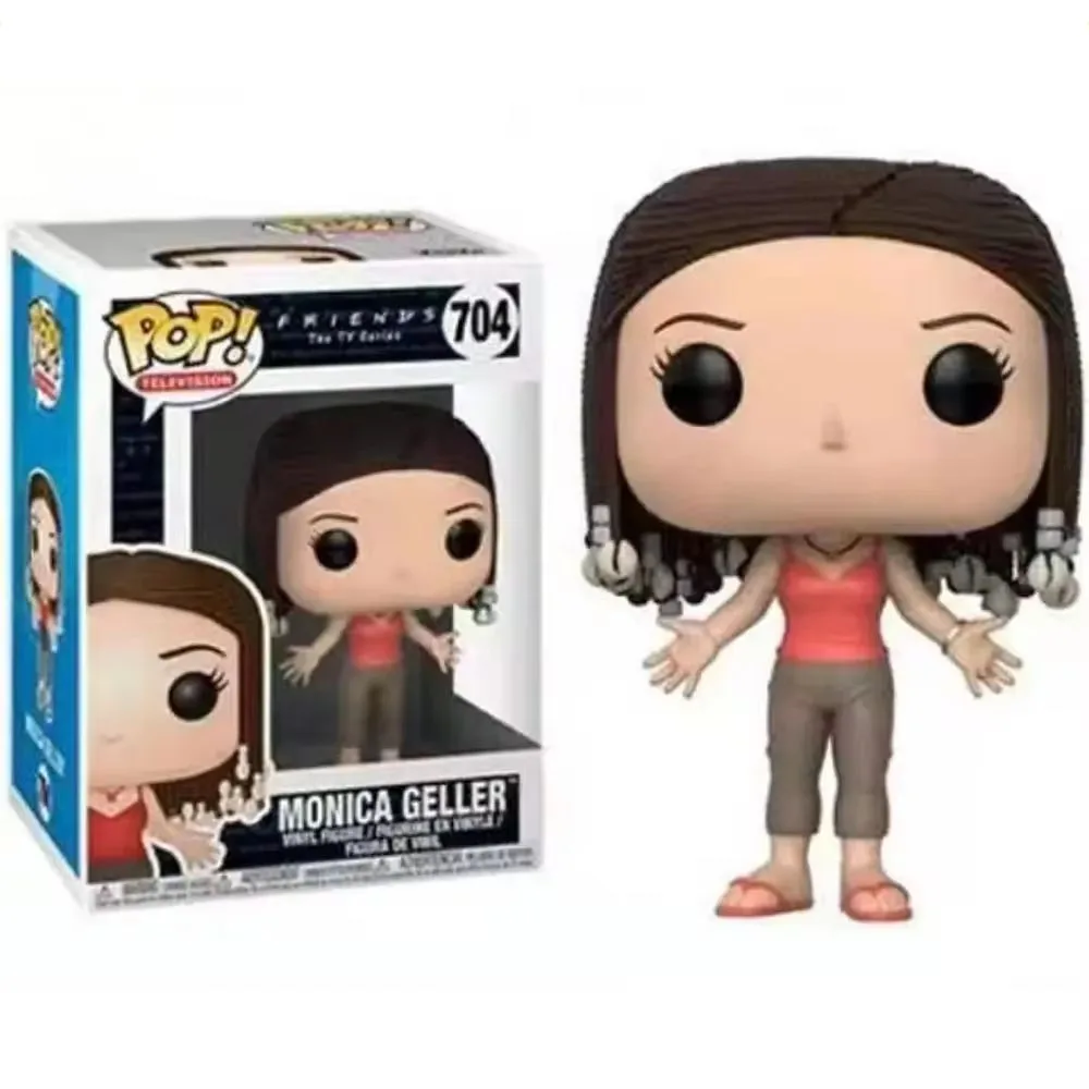 Экшн-фигурки Funko Pop Friends Chandler Bing 700 Джоуи Триббиани 701 Росс Геллер 702 Рейчел зеленая