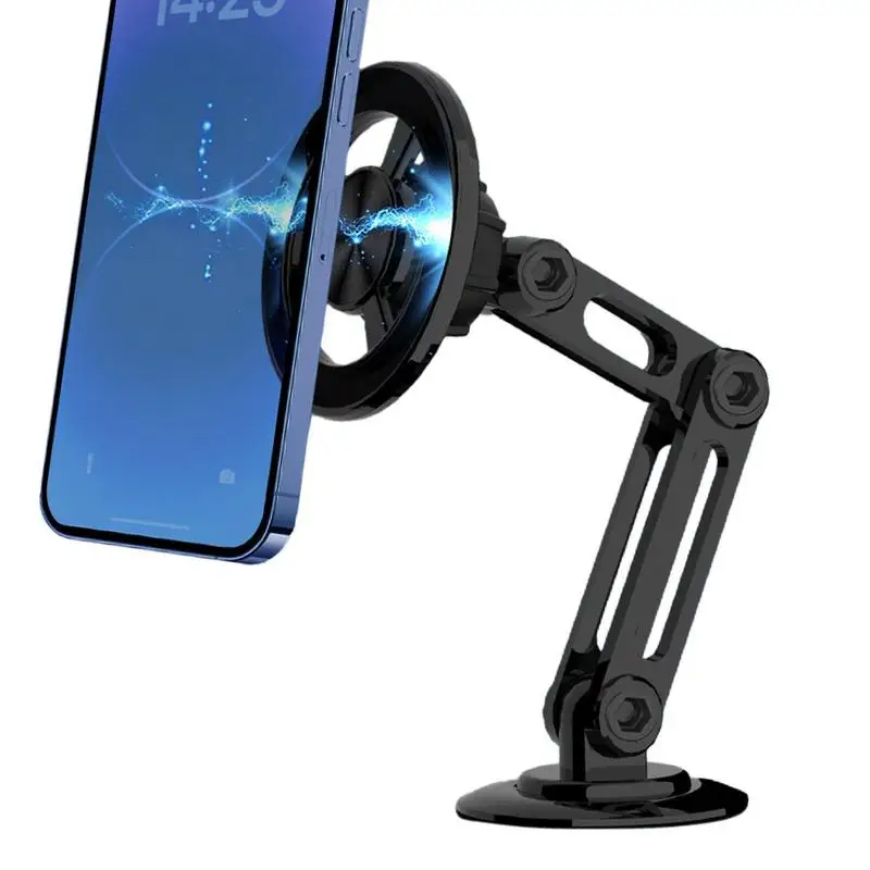 

Automotive Phone Holder Universal Flexible And Convenient Single-Hand Operation No Scratch Foldable Magnetic Stable Phone Mount