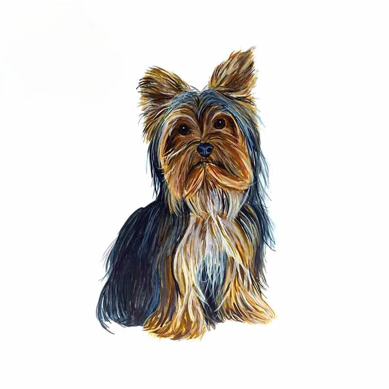 Автомобильная наклейка Y174 #13 см/17 см для йоркширского терьера, собака, любимая, виниловая наклейка, наклейка для автомобиля «сделай сам», Стайлинг автомобиля