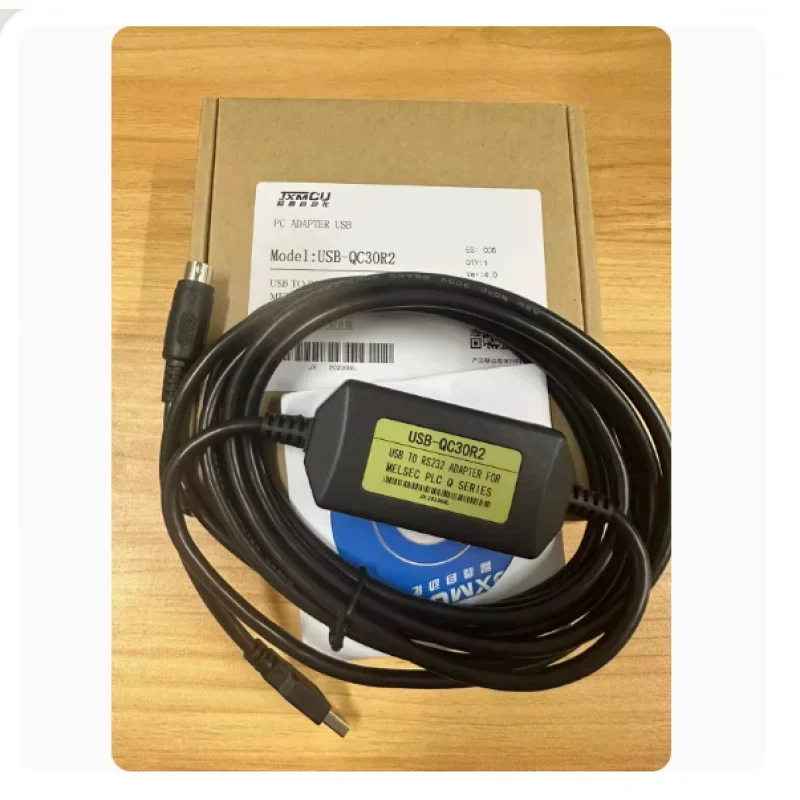 Для кабеля для программирования ПЛК Mitsubishi Q Series кабель загрузки USB-QC30R2 черный ==