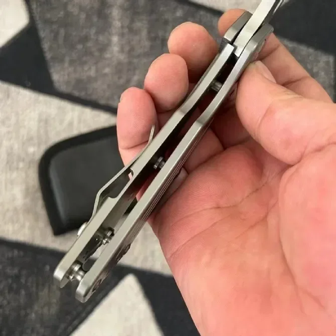 Карманный складной нож Stri SNF 14c28n лезвие TC4 ручка из титанового сплава тактические