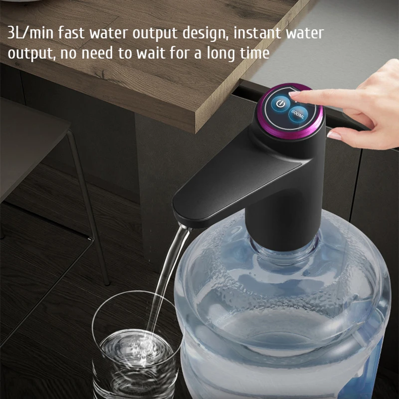

Водяной насос Barreled, автоматический Электрический мини-диспенсер для воды, помпа для бутылок с водой, с USB-зарядкой, автоматический переключатель, диспенсеры для питьевой воды