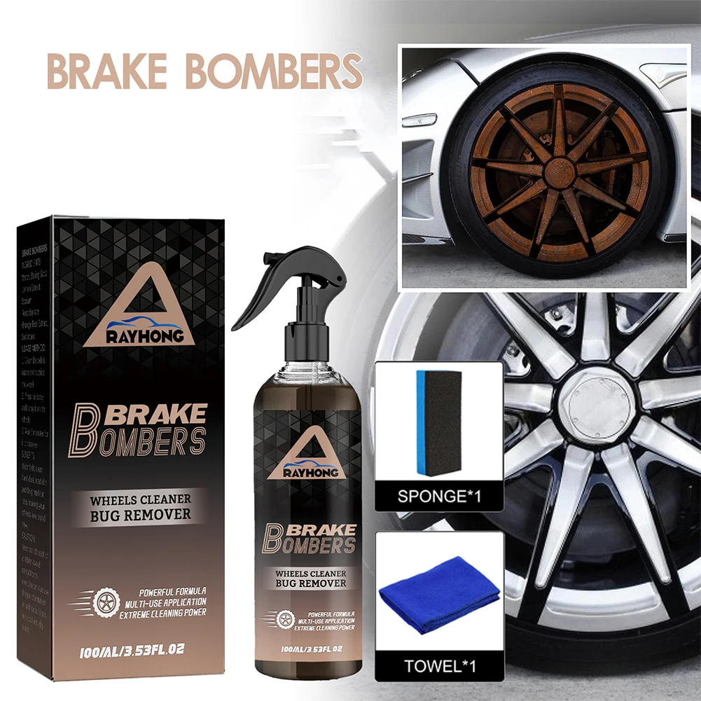 

Car Wheel Cleaner 120ml Iron Remover Protects Wheels and Brake Discs Rim Rust Suitable for Car Truck Alloy Chrome Plated Wheels