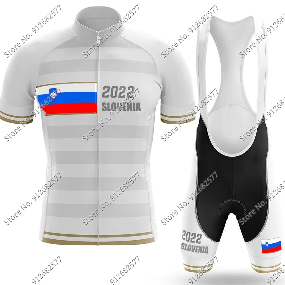 

Словения национальный 2022 Велоспорт Джерси комплект Летняя мужская велосипедная Одежда дорожный велосипед рубашки костюм велосипед шорты ...