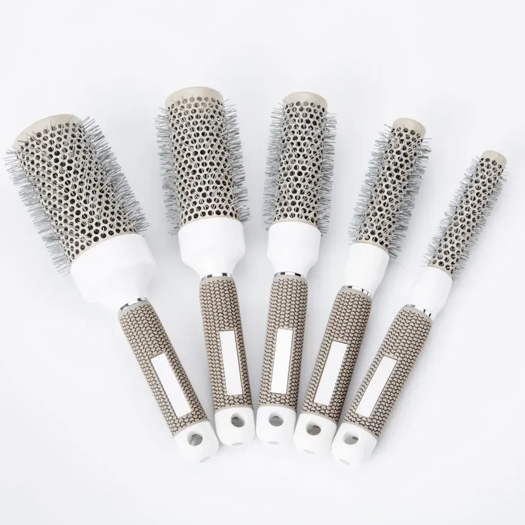 

Size Hair Brush Nano Hairbrush Thermal Ceramic Ion Round Barrel Comb Hairdressing Hair Salon Styling Drying Curling