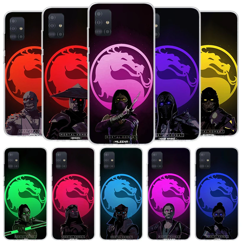 ł Scorpion Zero Sub Mortal Kombat Cover Etui na telefon do Samsung A51 A41 A31 A21S A71 A50S A40 A30S A20E A10S A6 A7 A8 A9 Plus Soft