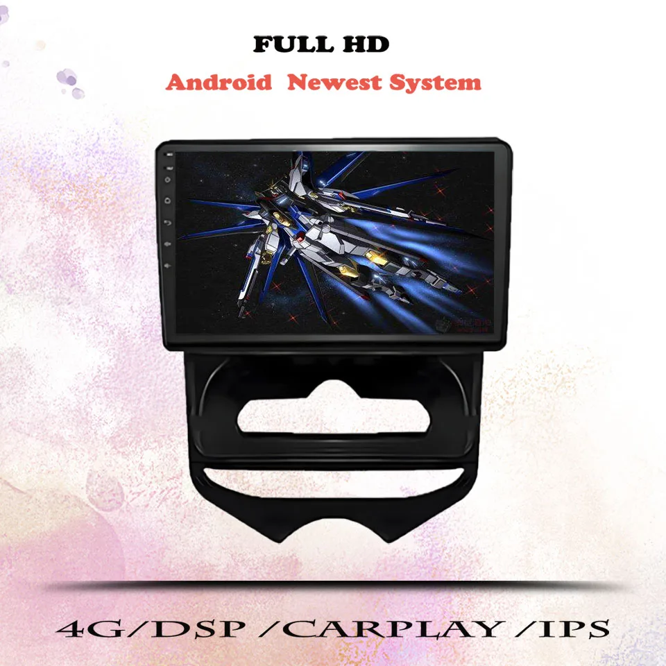 Android 14 Автомобильный радиоприемник Мультимедийный видеомузыкальный магнитофон