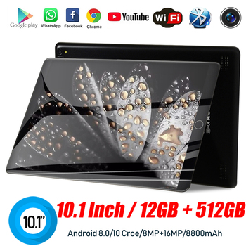 12GB 512GB Tablet Android 5G Laptop WPS Office Notebook 4G LTE Global Version Google Play Pad Mini Dual SIM 8800mAh Computer