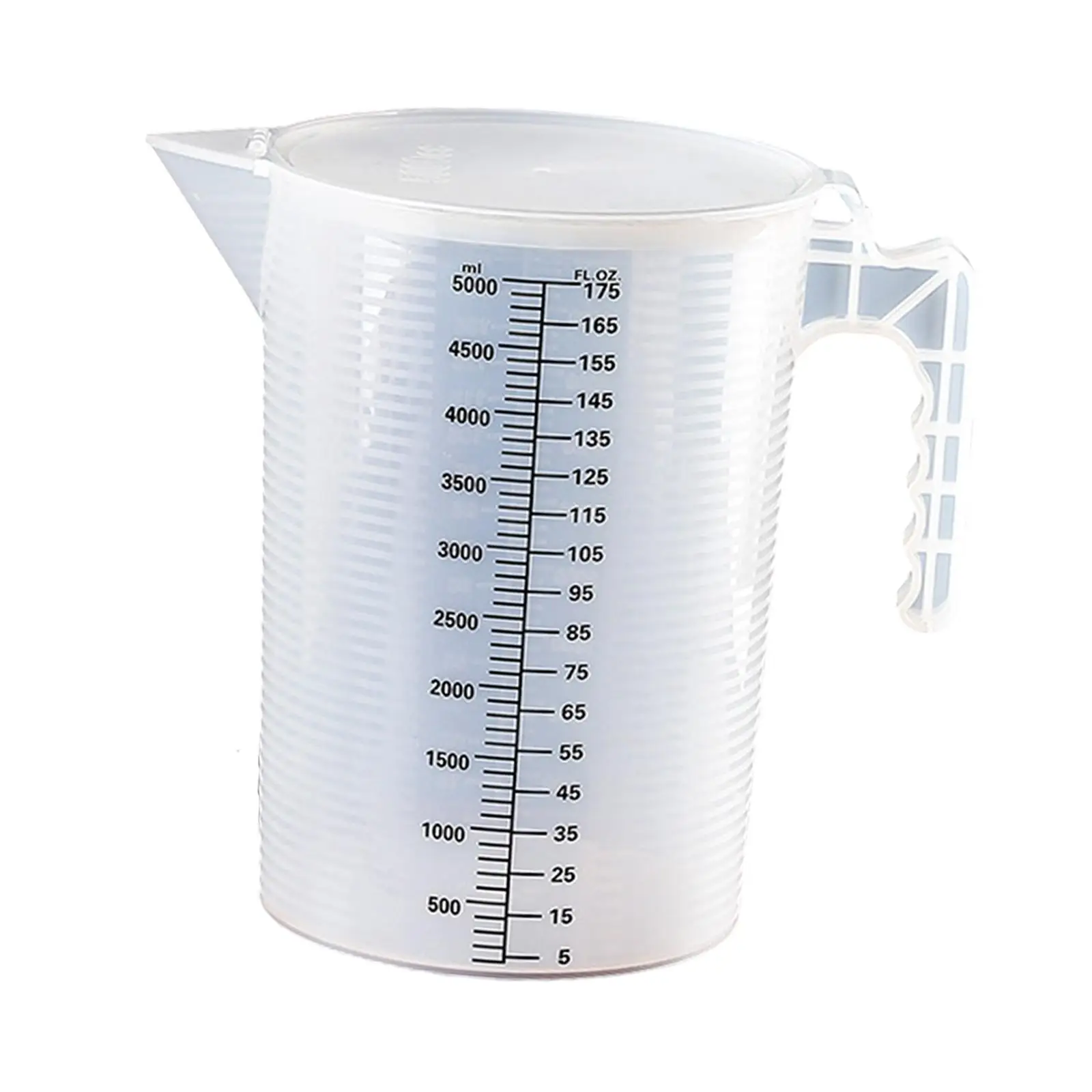 Plastic Water Pitcher 5000ml Leakproof Clear Juice Beverage Jar Large Capacity with Lid for Tea Picnic Restaurant Milk Bedside