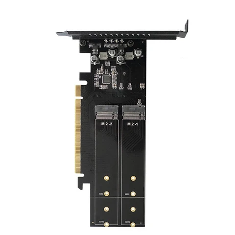 Плата расширения M.2 NVME металлическая PCIE 3,0 X16 SSD адаптер 4 слота HDD адаптер контроллер поддерживает Raid с радиатором