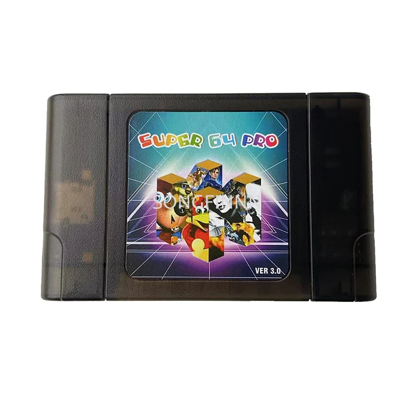 

Retro 340 in 1 64 Bit V3.0 Cartridge Super 64 Pro Card For N64 Video Game Console Region Free NTSC and PAL with Retail Box