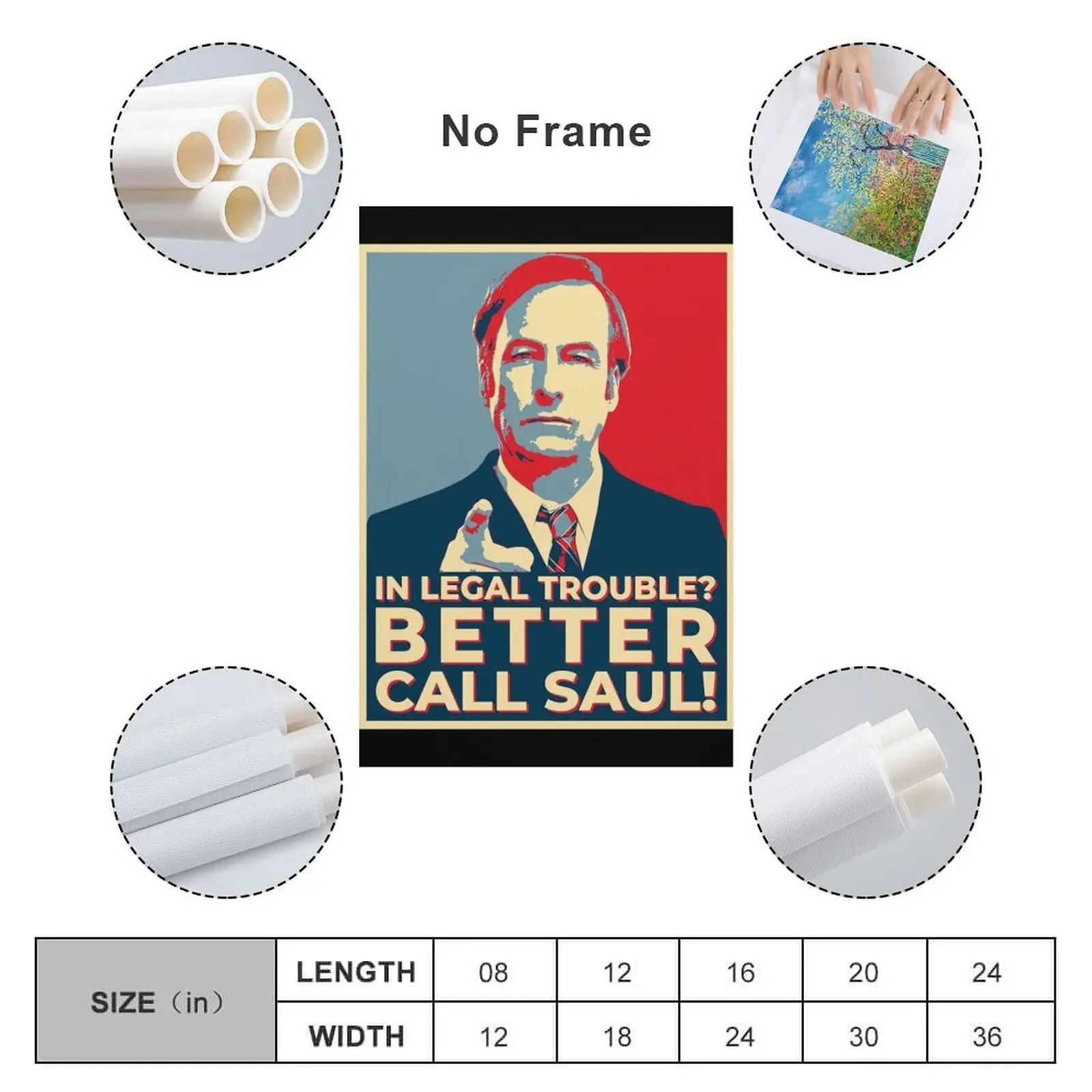 Saul Goodman James Mcgill Breaking Bob Odenkirk Bad And Better Call Постер на холсте Картина аниме фигурка