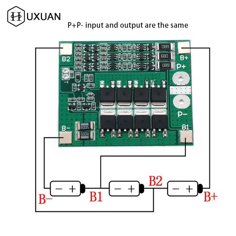 

25A 12V Battery PCM Charger Battery BMS Protection Circuit Board With Balan
