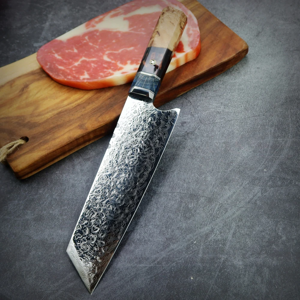 Special kitchen chopper VG10 Damascus steel 7.5 inch chef's knife steak cutter slicer utility | Дом и сад