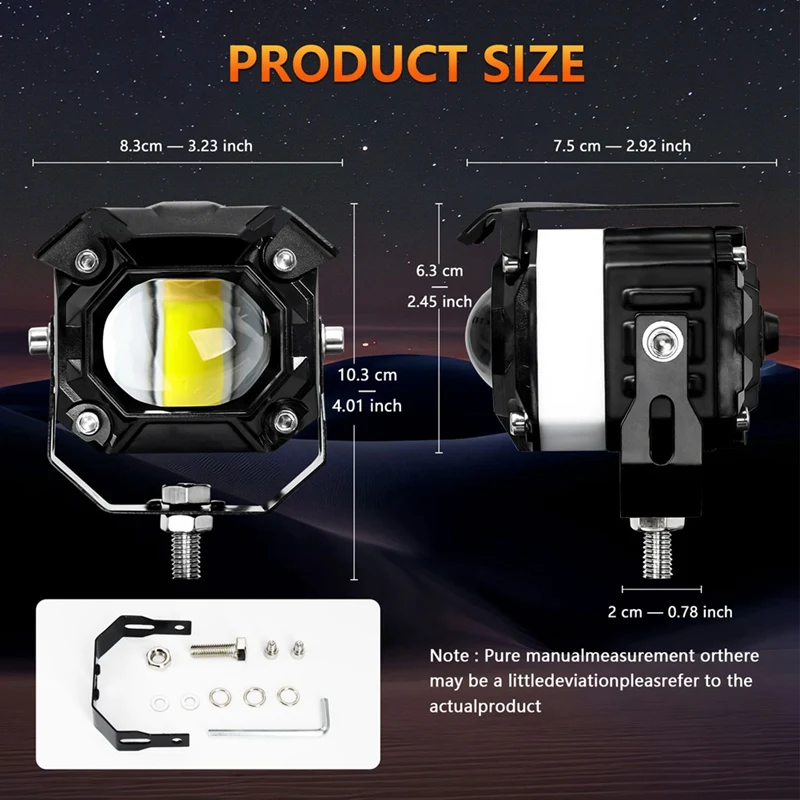 Светодиодный прожектор для мотоцикла DRL Angel Eye вспомогательный свет автомобиля