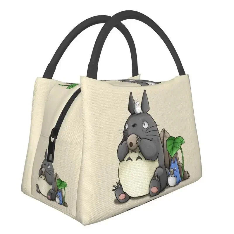 

My Neighbor Totoro Insulated Lunch Bag for School Office Miyazaki Hayao Waterproof Cooler Thermal Lunch Box Women