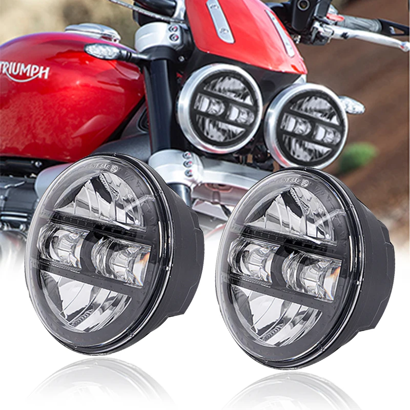 5 75-дюймовая круглая мотоциклетная светодиодная фара для Sportster XL1200C XL883C FXDWG FXSTC Dyna