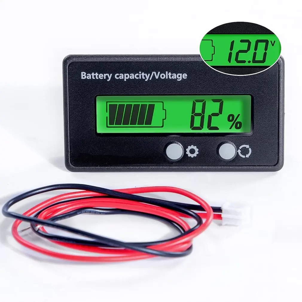 Battery meter. Battery capacity indicator.
