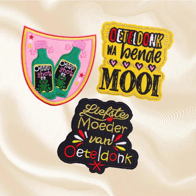 Набор карнавальных эмблем Oeteldonk вышитая нашивка на одежде куртки сделай сам