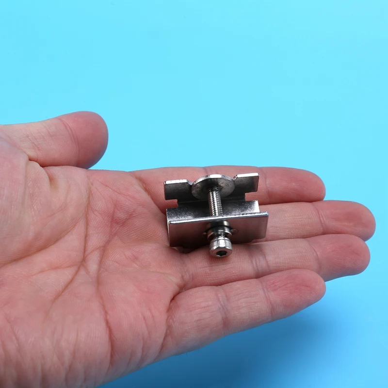 Фото (B63C) Зажим для стеклянной платформы, совместимый с Ender 3/3 Pro/V2/3S, Ender 5/Pro, регулируемый зажим-фиксатор для 3D-принте №1