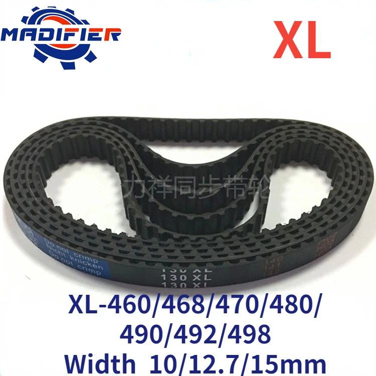 

GKTOOLS 460/470/480/490/ XL Timing Belt Width 10/12.7/15mm Perimeter 1168.4/1193.8/1219.2/1244.6mm Rubber Belt Inch trapezoid
