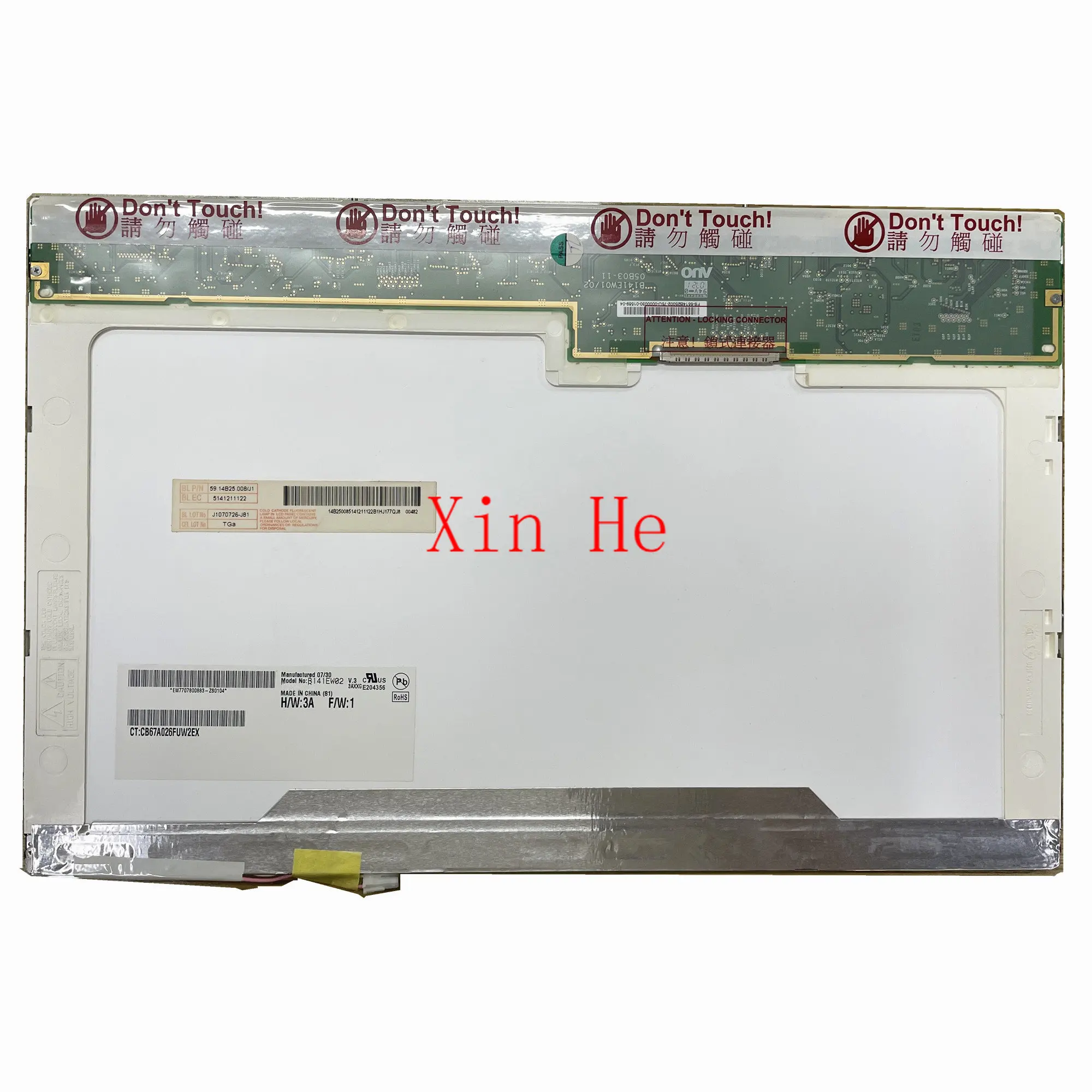 B141EW02 V.3 LP141WX1-TL03 LTN141W1-L03 L05 LTN141AT02 LTN141AT03 B141EW01 LP141WX3-TLN1 TLN2 N141I3-L01 14.1'' LCD Screen