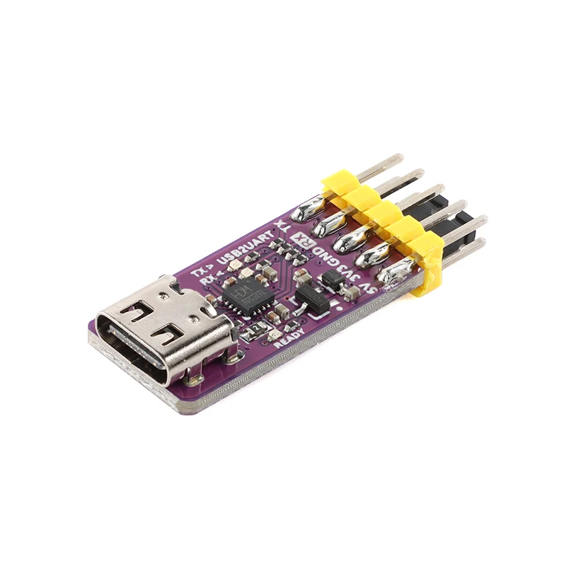 Фото 5 шт./1 шт. USB-модуль последовательного интерфейса 6 Мбит/с 5В/3.3В TTL CH343P для отладки, программирования и загрузки данных Type-C №4