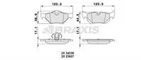 

AA0052 for brake pad rear (eared) E87 E90 X1 E84