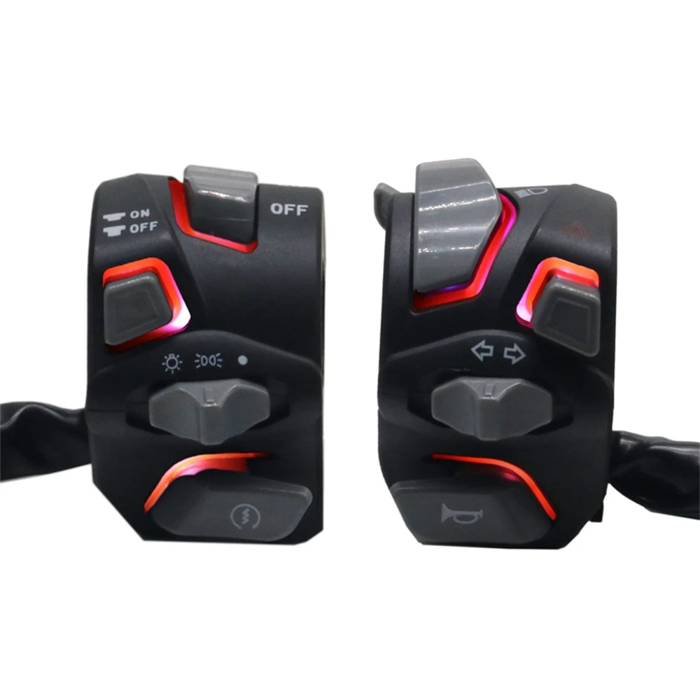 

2 X Motorcycle Modified Handlebar Switches Low/High Beam Turn Signal Switch 7/8" 22mm Motorcycle Accessories