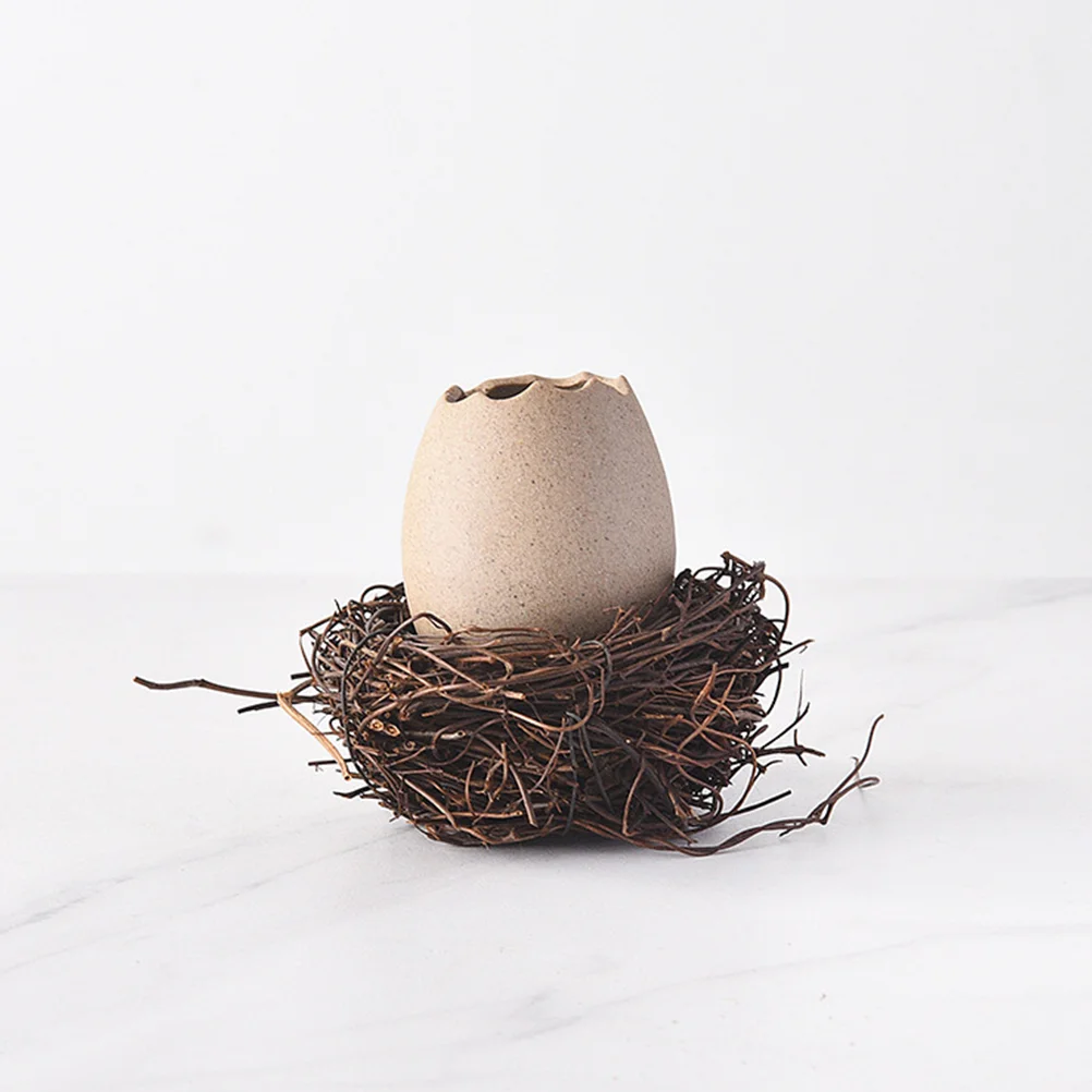 Керамический страусиный яичный скорлупа птичий керамический цветочный горшок