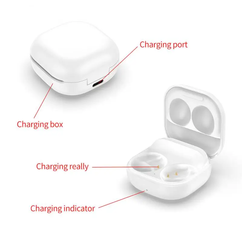 

For Samsung Galaxy Buds2 Headphone Charging Case Wireless Charging Fast Charging Earphones Casees Replacement Charger