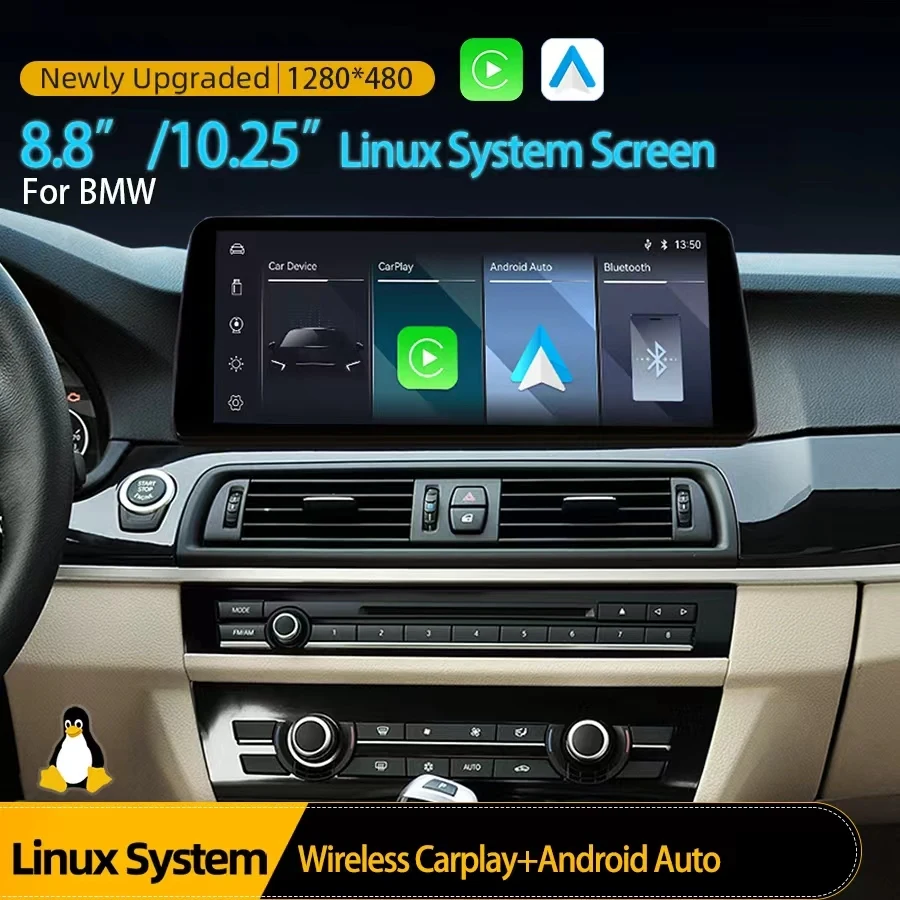 Фото 8.8'' Carplay Android Auto для BMW X5 E70 2008-2013, автомобильная магнитола с функцией Vi Link, записью, мультимедиа, зеркалированием экрана, системой Linux, для лево- и праворульных автомобилей. №2