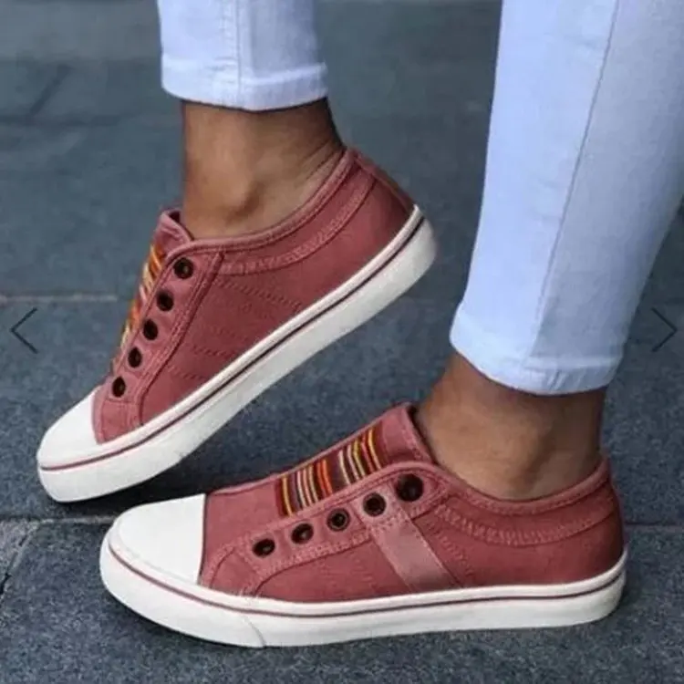 

2022 New Low-cut Trainers Canvas Flat Shoes Women Casual Vulcanize Shoes New Women Summer Autumn Sneakers Ladies