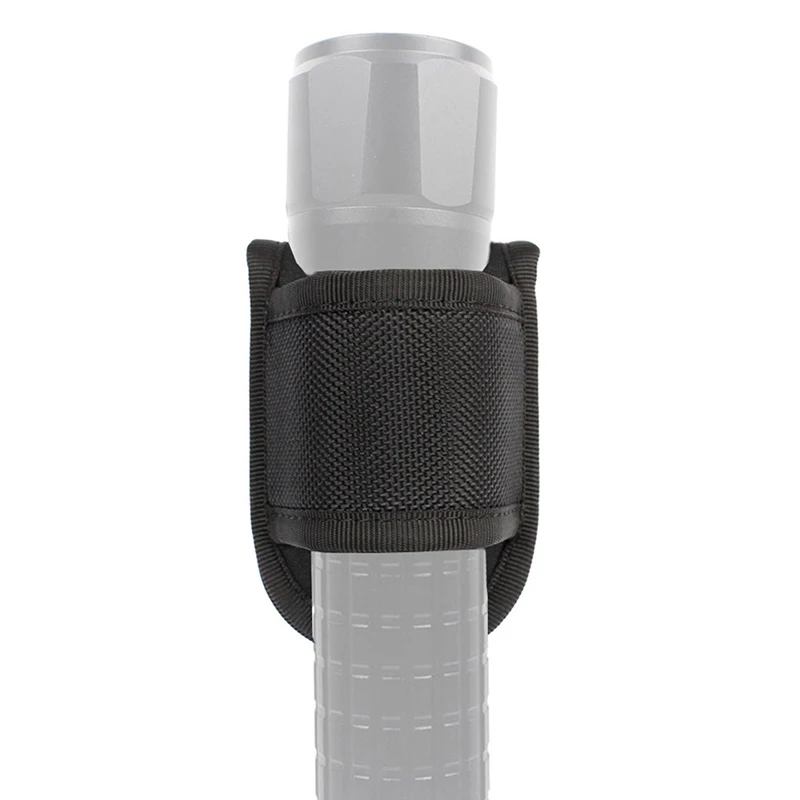 

Open Top Compact Light Holders, Heavy Duty Belt Nylon Weave Flashlight Pouch Holster, Fits Standard D Cell Flashlight