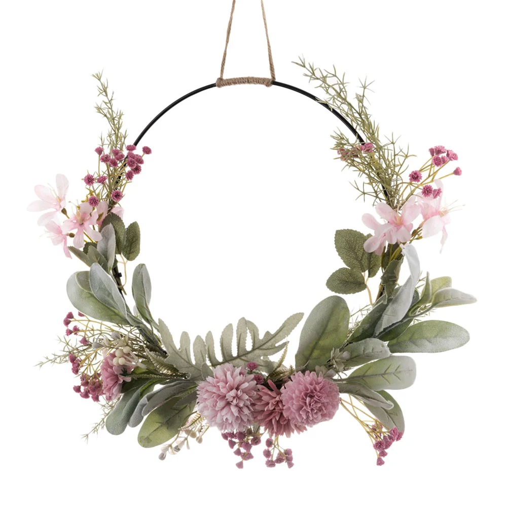 

Wreath Door Decor Frontwreaths Hanging Home Valentines Summer Artificial Outside Floral Day Spring Decorations Farmhouse Autumn