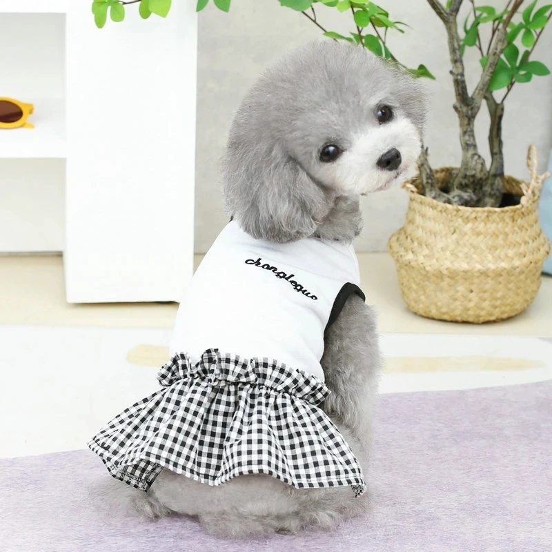 

New Summer Pet Dog Dress Skirts York Chihuahua Shih Tzu Maltese Poodle Schnauzer Doggy Costumes Puppy Small Dog Outfits Dropship