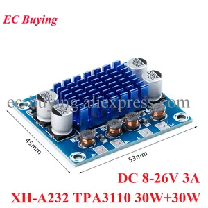 TPA3110 XH-A232 30W+30W 2.0 Channel Digital Stereo Audio Power Amplifier Board Module DC 8-26V 3A C6-001