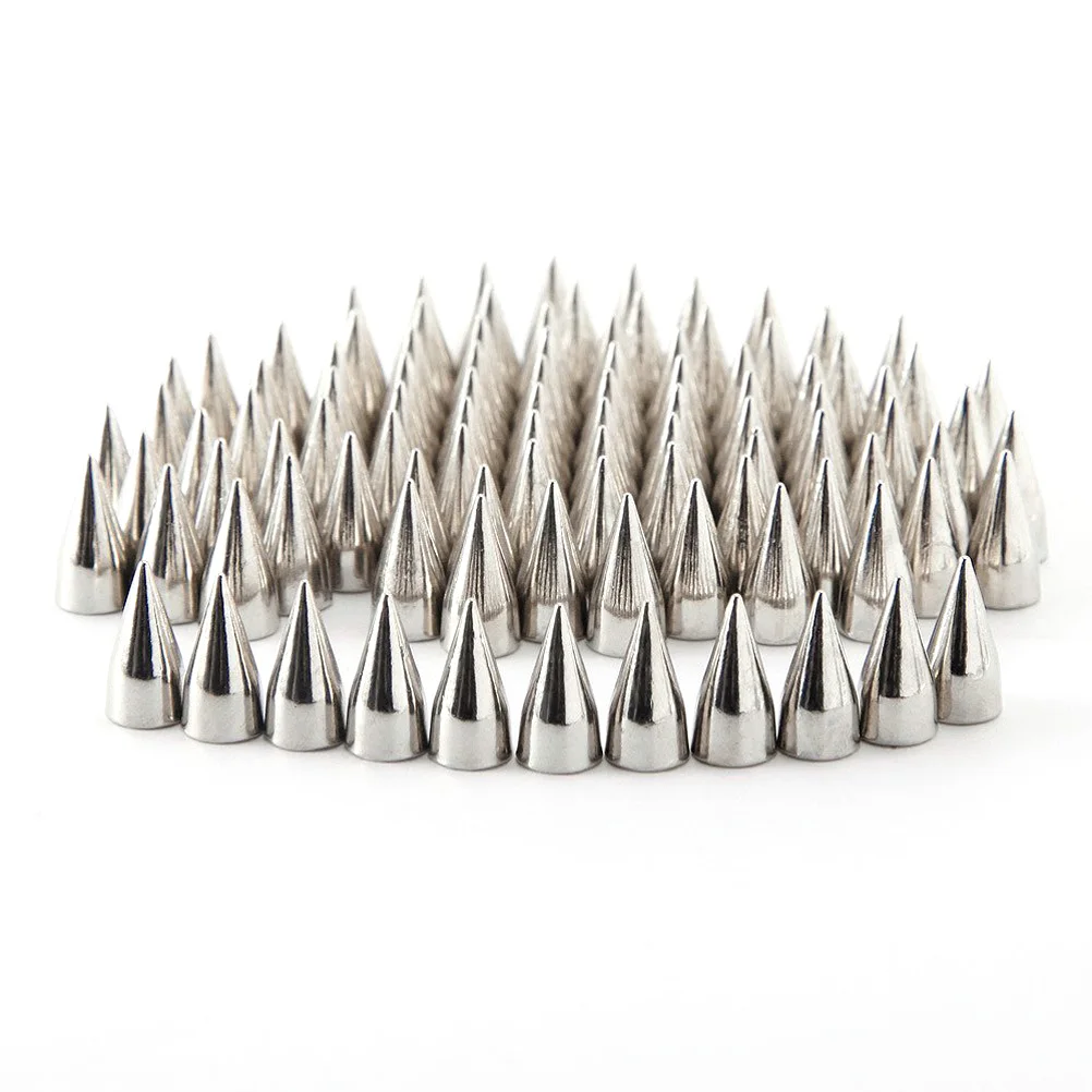 

Cone Studs Spikes Metal Punk Spike Screwback Bullet Silver Flatbeads Rivet Nailheads Rivets Diy