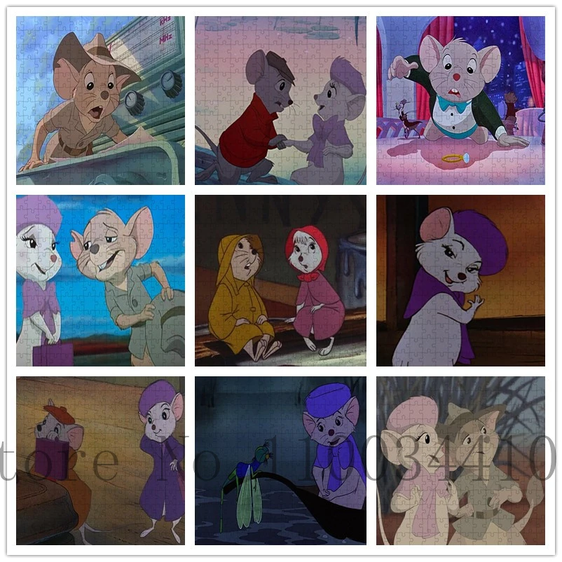 

Jigsaw Puzzles Cute Little Mouse 300/500/1000 Pcs for Children Cartoon Wooden Puzzles Education Handmade Decompressing Game Toys