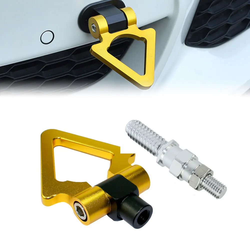 

Буксировочный крючок для европейских автомобилей BMW, винт для прицепа, алюминиевое CNC треугольное кольцо, буксировочный крючок JDM