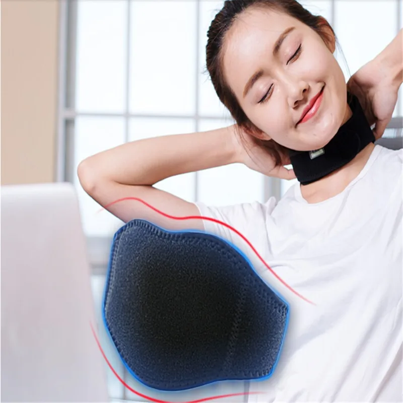 

Self-heating Neck Belt Magnetic Therapy Support Tourmaline Belt Wrap Brace Pain Relief Neck Massager Tool Warmer Guard
