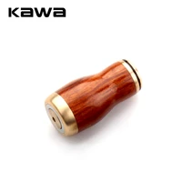 kawa new fishing handle knob red sandalwood material for sd spinning and water drop fishing reel handle accessory for diy