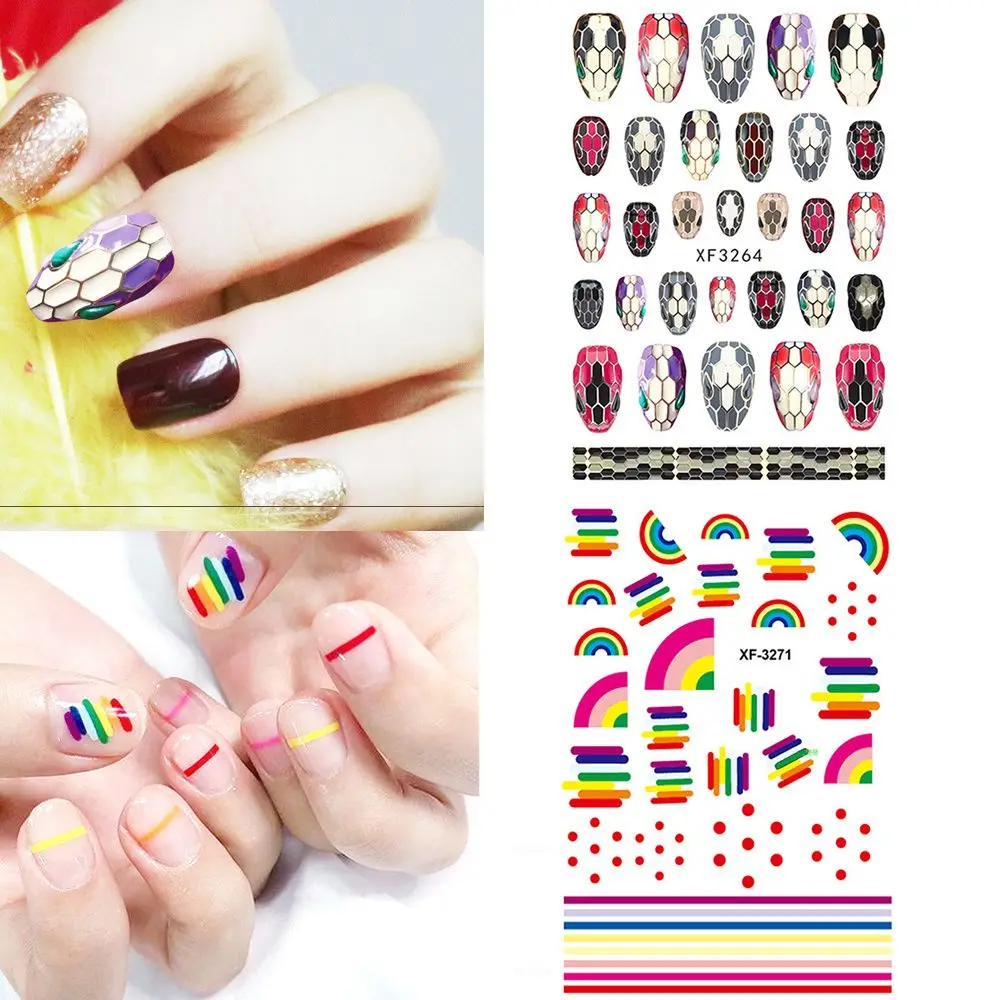 

Самоклеящиеся волнистые геометрические розы, блестящие переводные наклейки, переводные наклейки, 3D наклейки для ногтей, украшения для диза...