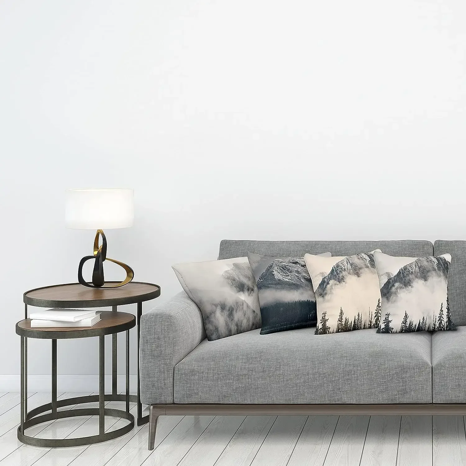 Наволочка Fog Peak Hills Wild Nature современная односторонняя цифровая печать 45x45 см