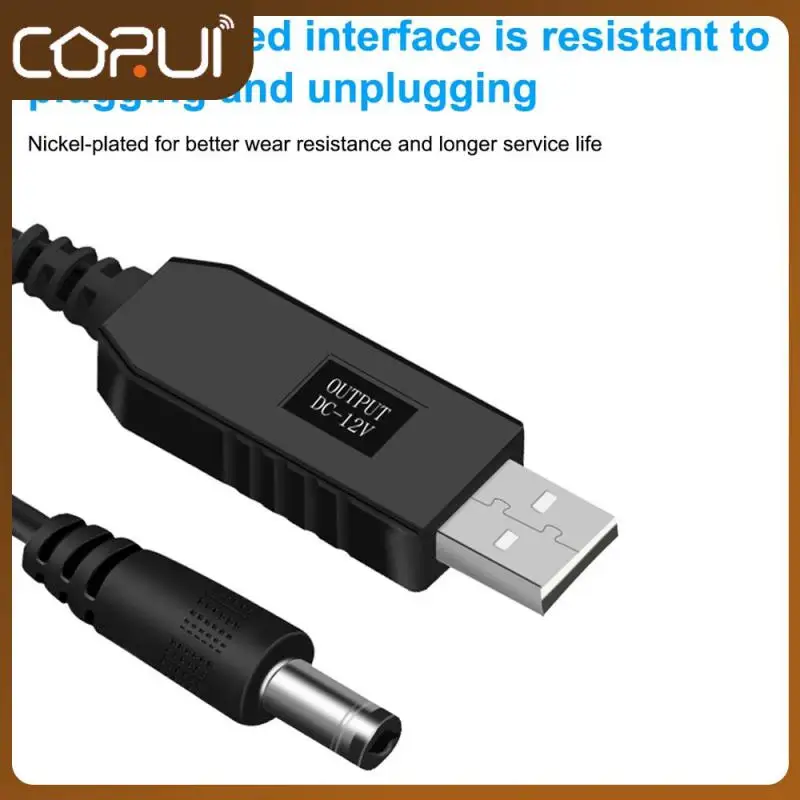 

3.5mm 4.0 Head 9v Battery Charging Cable Rechargeable Shutdown Usb To Dc5521 Elbow Stable Universal Office Accessories 1m