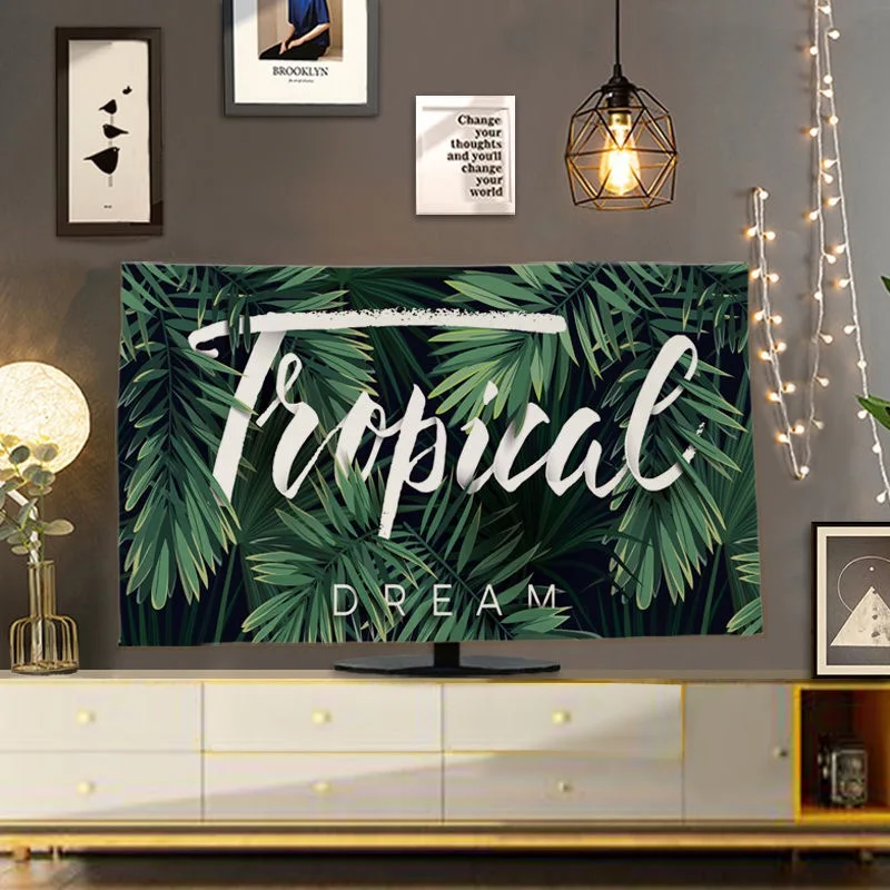 

Бытовой подвесной пылезащитный чехол для телевизора 32 дюйма 42 дюйма 55 дюймов в скандинавском стиле с ЖК-экраном изогнутый универсальный че...